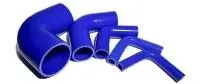 Coudes de tuyau silicone 90° degrés bleus
