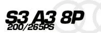 S3 A3 8P 200/265PS