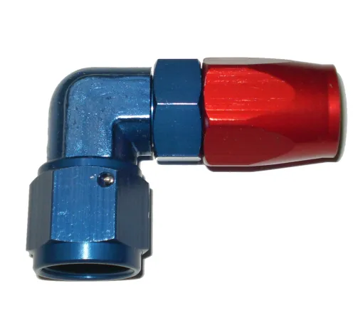 Aluminium Fitting Alu 90° Angle de bloc D08 3/4-16 UNF Raccord en aluminium