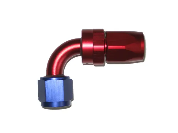 Aluminium Fitting Alu 90° coude de tuyau D06 9/16-18 UNF raccord en alu