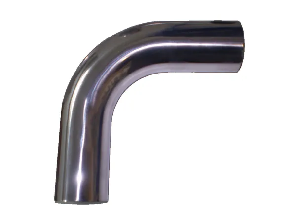 Coude de tube en aluminium 90° ø 54mm - L 350mm - épaisseur de paroi 2mm soudable