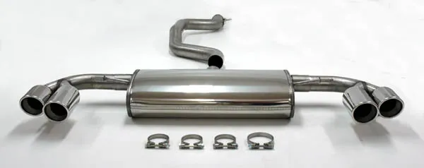 Système d?èchappement sport pour Audi TT 160-200CV 8J 2WD 1.8-2.0T ø 76mm inox 4 tubes