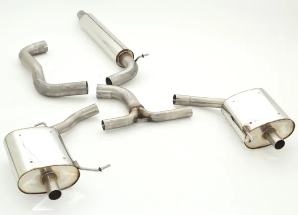 Système d'échappement/échappement sport pour Skoda Octavia , Jetta 5 1.4 TSI, 2.0TFSI 76mm en acier inoxydable avec homologation CE (sans inscription)