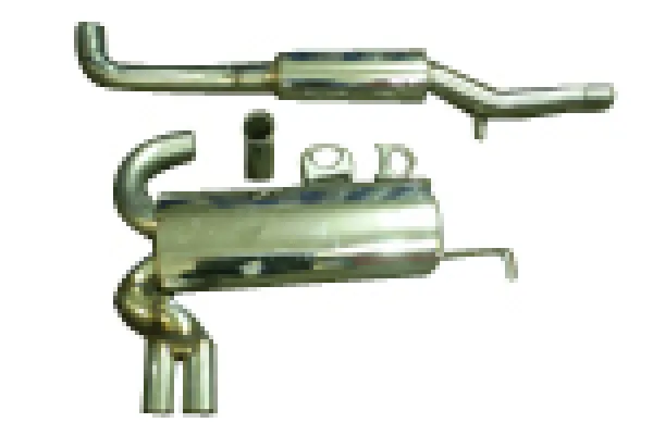 Échappement sport BullX 76mm pour Audi A3 8L Quattro S3 avec homologation CE (sans inscription)