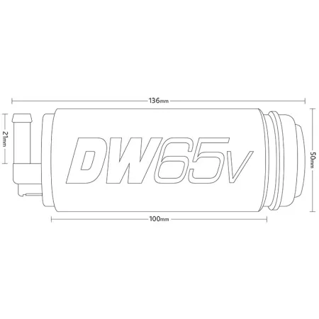Pompe à essence DeatschWerks DW65v intégrée au réservoir Intank 265 L/h pour Audi S3 8L Quattro, Golf 4 R32 4-Motion à transmission intégrale