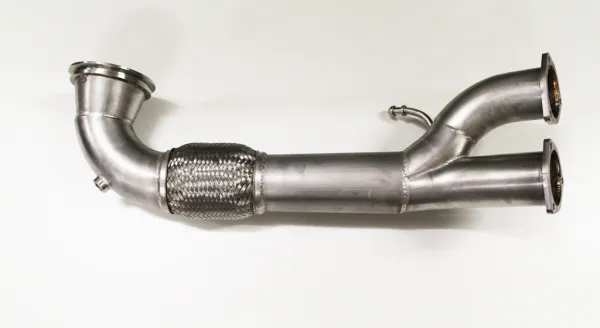 Downpipe pour Audi RS3 8V ø 90mm sur 2x76mm tube de rechange pré-catalyseur en acier inoxydable