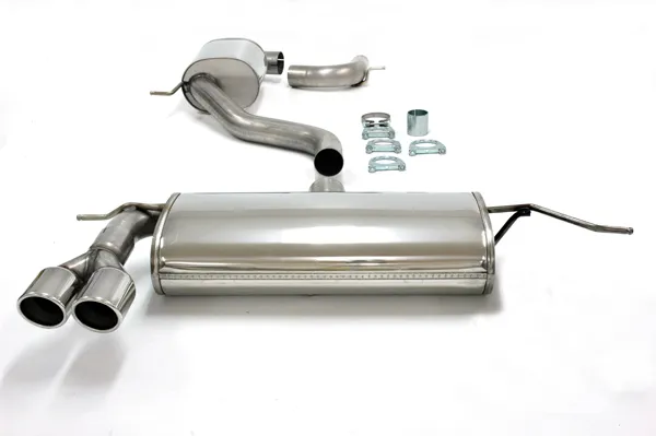 Système d?èchappement sport en acier inoxydable 2x80 mm pour Golf V GTi/GTi Edition 30 2.0TFSi homologation CE