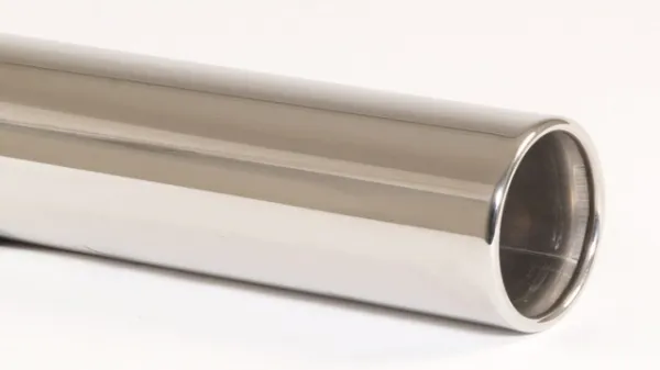 Tuyau d'échappement 13 - 90mm rond à rebord en acier inoxydable