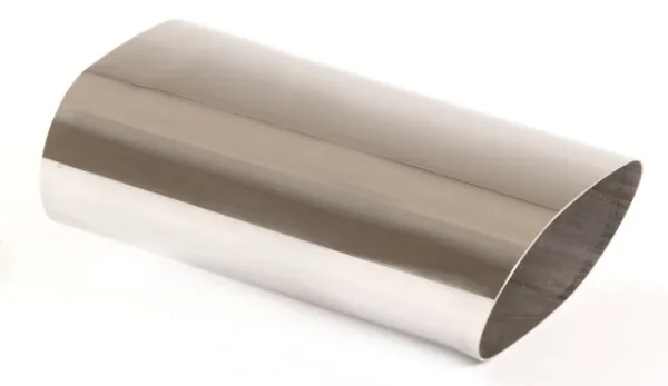 Tuyau de sortie 70 - 75x135 biseauté scharfkantig inox