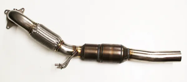 FMS Downpipe 2.0 TFSI pour Golf 5 GTI, Golf 6 GTI, Audi A3, Audi TT 2.0 TFSI 200 cellules HJS Sportkat ø 76mm Teilegutachten