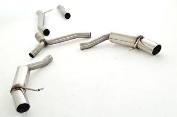 Échappement sport FMS pour Audi A4 (B8) A5 2.7 + 3.0 TDI 2WD Quattro ø 76mm inox duplex avec homologation CE (sans inscription)