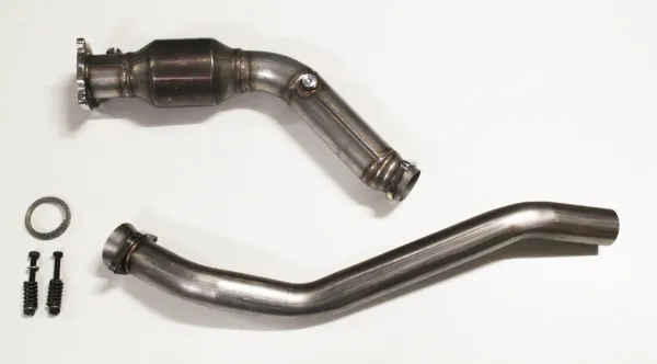 Tube de culasse Downpipe pour Audi A4 B7 2.0 TFSI ø 76mm avec 200 cellules catalytique de course/métallique en acier inoxydable