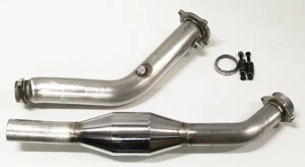 Tube de culasse Downpipe pour Audi A4 B7 2.0 TFSI Quattro ø 76mm avec 200 cellules catalytique de course en acier inoxydable