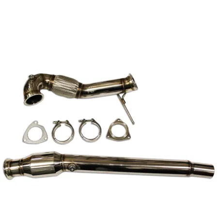 Tube de culasse Downpipe pour Audi S3 8L 209CV TT 225CV ø 76mm en acier inoxydable avec 200 cellules Sportkat (ø 120mm)
