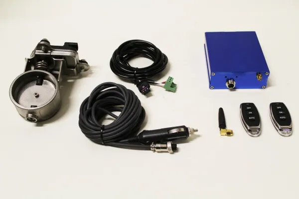 Commande de clapet 63,5mm 2,5 clapet d'échappement électrique inox avec commande