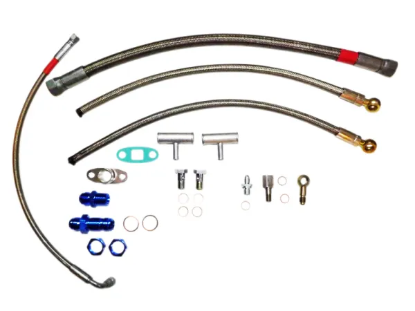 Kit de raccordement d'huile et d'eau pour VW 16v G60 Turbo turbos à paliers lisses GT25, T3/T4 T3