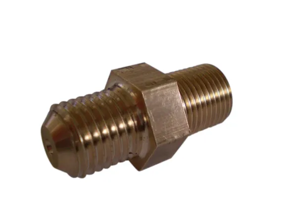 Réducteur d'huile GT-R turbocompresseur M11x1mm sur 7/16 UNF (Dash 04) avec alésage 0,9mm laiton
