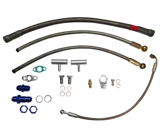 Kit de raccordement huile et eau pour moteurs VR6 R32 pour GT30 seulement 440168 avec sortie au tendeur de chaîne
