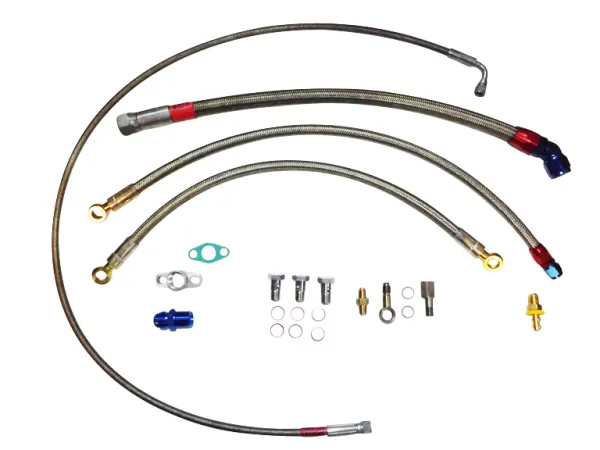 Kit de raccordement huile et eau pour moteurs 1.8T avec turbocompresseur GT2560R,GT28RS, GT2871R, GT30, GT35, GTX28, GTX30, GTX35
