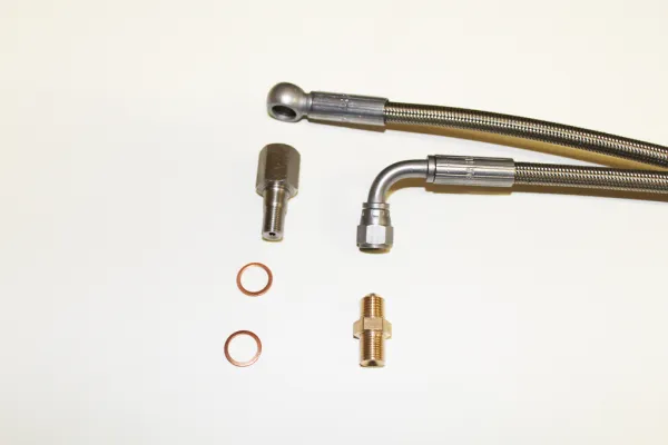 Conduite d'arrivée d'huile pour VR6, 1,8T, R32 avec restiteur d'huile 1,20 mètre PTFE