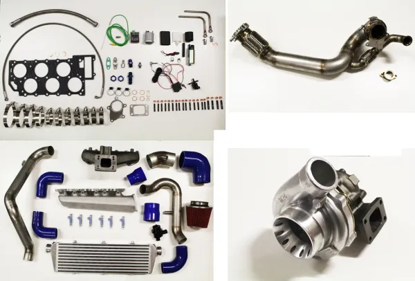 Passat 35i VR6 kit turbo complet Garrett GT30 ou GT35 jusqu'à 400ch, prêt à monter, plug and play