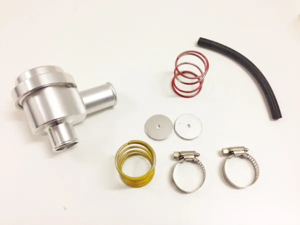 Pop off valve piston alu pour 1.8T et autres turbo véhicules argent connexion 25mm