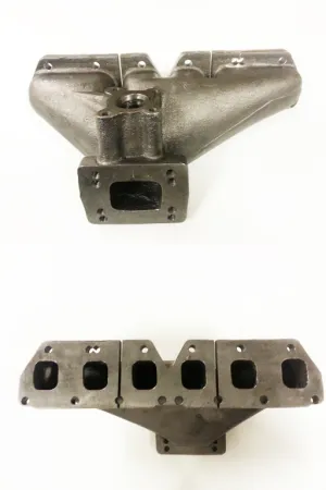 Collecteur d'échappement Rothe R32 V6 Golf 4 S3 en fonte nickélée, collecteur d'échappement T3 + T4 + S2 avec trou de 38 mm