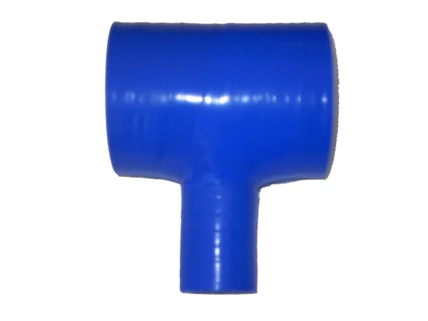 Té en silicone 60>25mm diamètre intérieur bleu 4 couches 5mm épaisseur de paroi