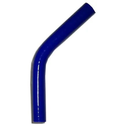 Coude silicone 45° degré 16mm diamètre intérieur bleu L 100mm 3 couches 4mm épaisseur de paroi