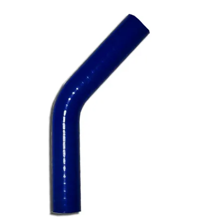 Coude silicone 45° degré 19mm diamètre intérieur bleu L 100mm 3 couches 4mm épaisseur de paroi