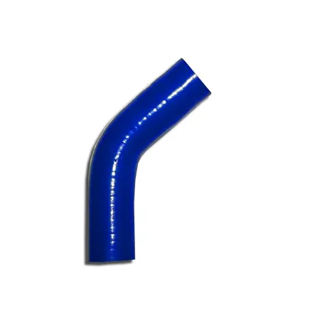 Coude silicone 45° degré 28mm diamètre intérieur bleu L 100mm 3 couches 4mm épaisseur de paroi