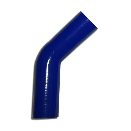 Coude silicone 45° degré 35mm diamètre intérieur bleu L 100mm 3 couches 4mm épaisseur de paroi