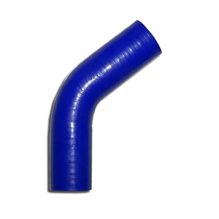 Coude silicone 45° degré 38mm diamètre intérieur bleu L 100mm 3 couches 4mm épaisseur de paroi