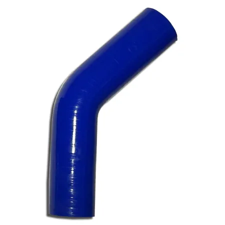 Coude silicone 45° degré 41mm diamètre intérieur bleu L 125mm 4 couches 5mm épaisseur de paroi