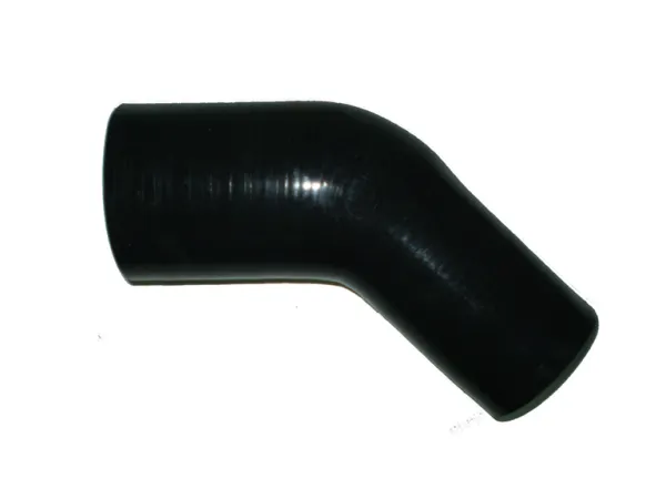 Réducteur de coude en silicone 45° degrés 19x13mm diamètre intérieur noir L 100mm 4mm épaisseur de paroi