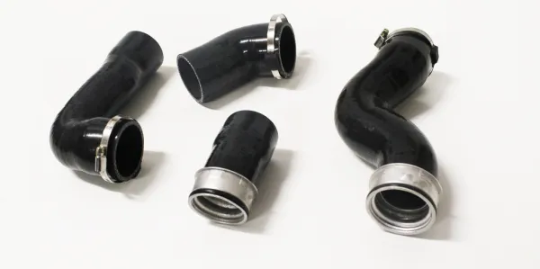 Kit tuyau silicone pour Golf 6 GTI 4 pièces noir, tuyaux de pression de suralimentation renforcés