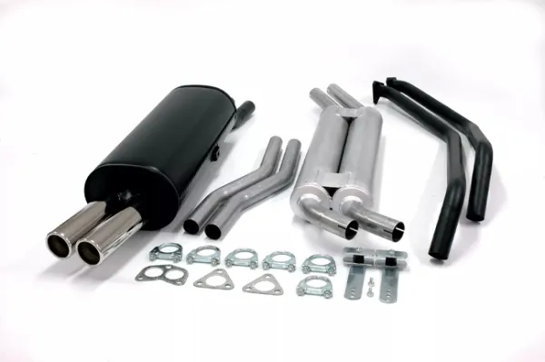 Simons acier aluminé système d'échappement sport 2x70 mm pour BMW E30 320i/323i/325i sans enregistrement