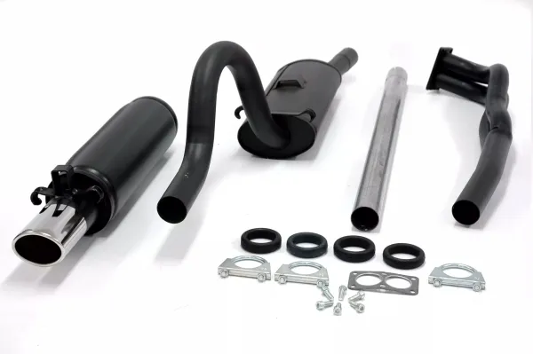 Simons Échappement sport en acier aluminé 70 / 90mm ovale pour Opel Ascona A 1.6, 1.9