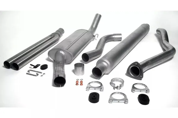 Simons Système d’échappement sport aluminisé 2x 57 mm rond pour SAAB 900 Turbo 8V/16V