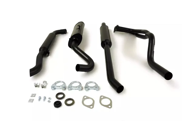 Simons Système d?èchappement sport aluminisé 50,8 mm pour SAAB 99 2.0 avec double bride