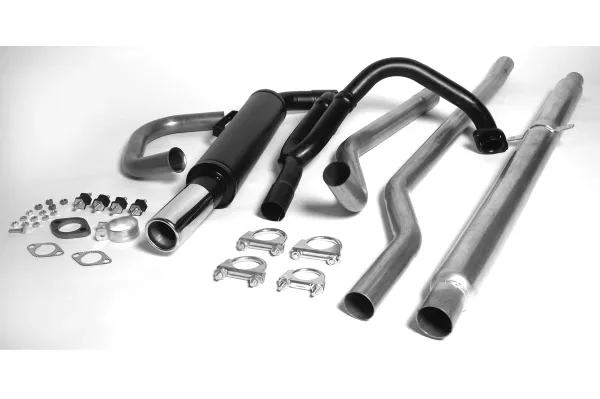 Simons Système d’échappement sport aluminisé 70 mm rond pour SAAB 96 V4 Limousine