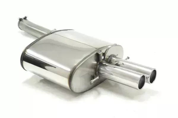 Simons Système d'échappement sport en acier inoxydable 2x 80mm rond pour BMW Série 5 E60 550i V8 berline