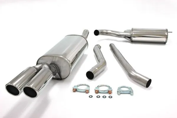 Simons Système d?èchappement sport en acier inoxydable 2x80 mm pour Audi A6 (C5) 2WD berline/avancée/break 1.8T/1.9TDI/2.5TDI homologation CE
