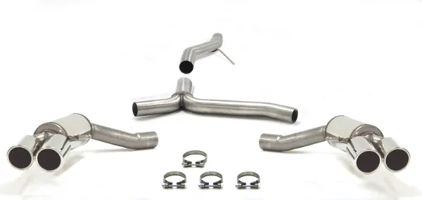Simons Système d?èchappement sport en acier inoxydable duplex L+R 2x80 mm pour Audi A5 (B8) 2wd/Quattro Coupe/Sportback/Cabrio 2.0TDI homologation CE (sans inscription)
