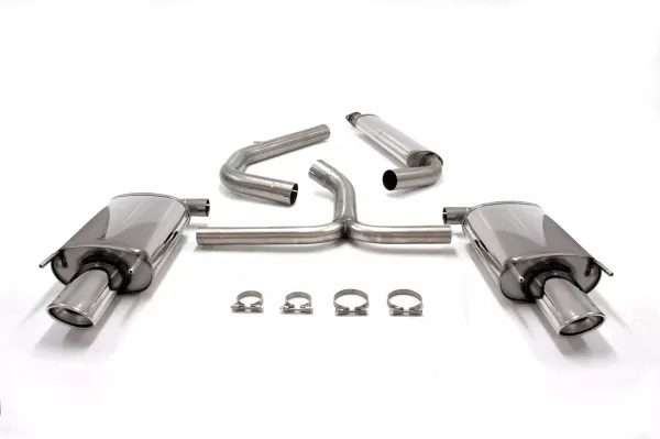 Simons Echappement sport inox duplex 90/120 mm + 90/120 mm ovale pour Opel Insignia Limousine 4X4 2.0 Diesel Homologation CE