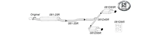 Simons Echappement sport inox duplex 90x 120 mm ovale Opel Insignia 4/5 portes AWD 1.6T, 2.0T, 2.8 Homologation CE #1 #1