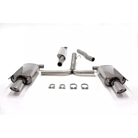 Simons Échappement sport en acier inoxydable Duplex 90 x 120 mm ovale Opel Insignia Caravan 4x4 1.6T, 2.0T, 2.8 – Homologation CE