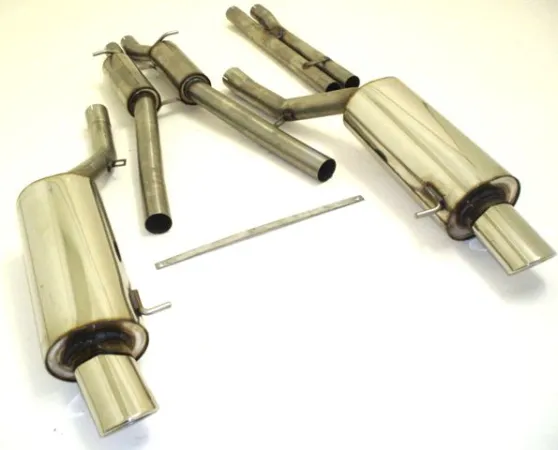 Échappement sport pour Audi S6 C5 4.2L V8 250KW Quattro ø 2x 63,5mm Duplex en acier inoxydable Approbation CE (sans inscription)