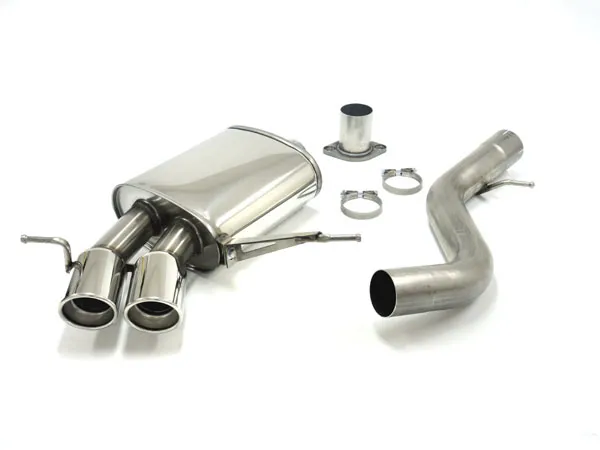 Échappement sport pour BMW 135i Coupe E82 306PS ø 76mm en acier inoxydable