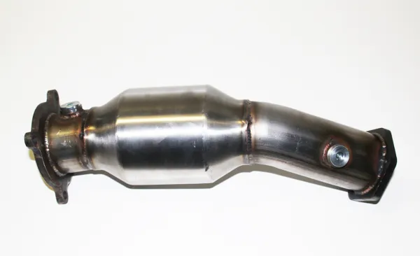 Catalyseur sport 200 cellules pour Audi A4 B7 8ED 8EC 2.0TFSI plug and play ø 76mm inox Catalyseur de course ø 120mm